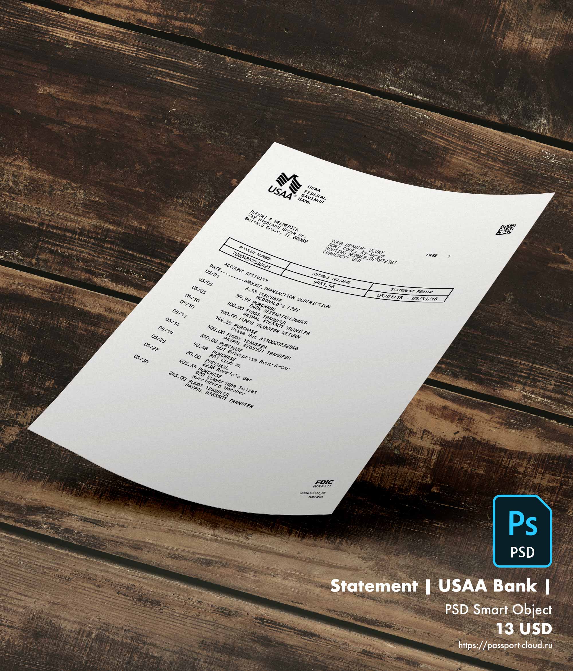 United States of America Bill-0